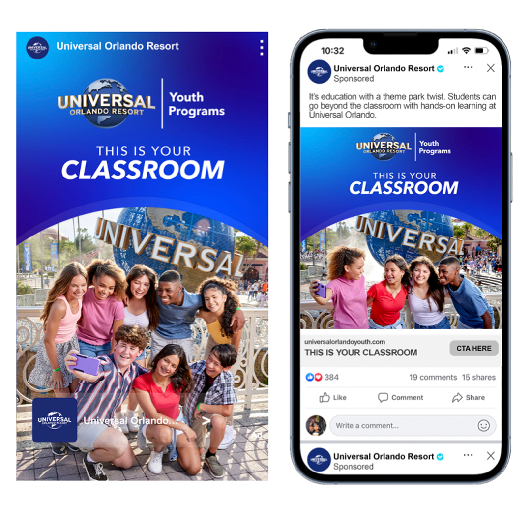 Universal Destination & Experiences: Youth Programs Digital Ads
